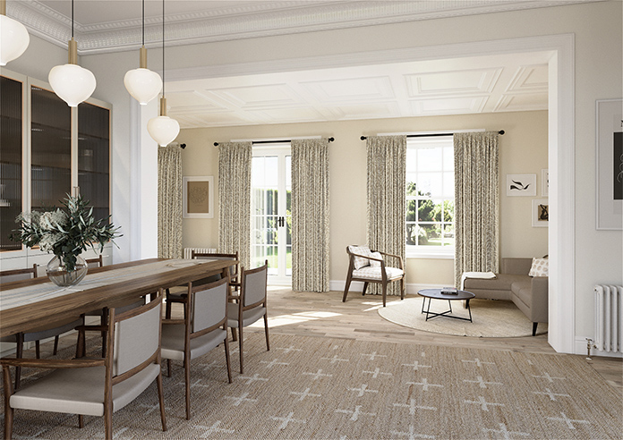 Trailing Vines, Vintage Brown - Made to Measure Curtains - Image 7